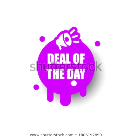 ストックフォト: Great Deals Purple Vector Icon Button