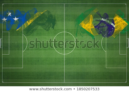 Foto stock: Brazil And Solomon Islands Flags