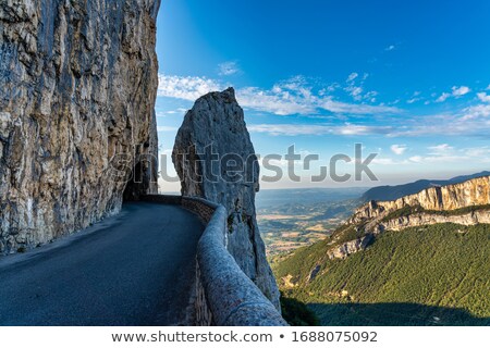 Foto stock: Cliffs In The Vercors Area In The Alps