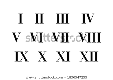 Stok fotoğraf: Set Of Roman Numerals 2