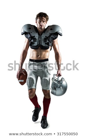 Zdjęcia stock: Full Length Portrait Of A Focused Young Shirtless Man