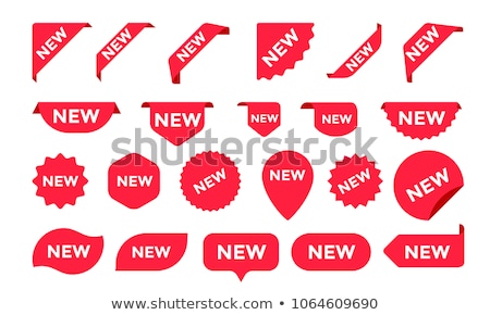 [[stock_photo]]: Red Sticker On White Background Vector Illustration