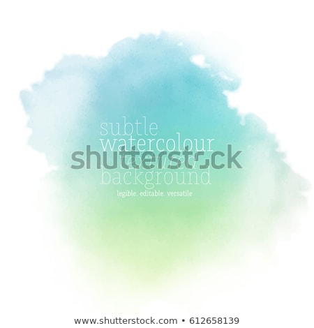 Stock photo: Watercolor Stain Background With Sea Surf