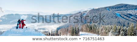 Сток-фото: Happy Girl In Carpathian Mountains