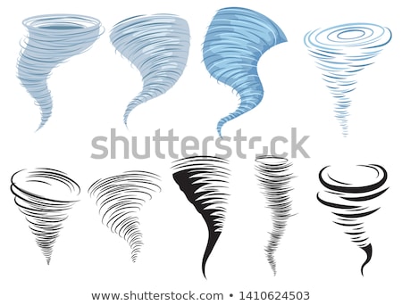 Foto stock: Tornado And Hurricane Collection Icons Set Vector