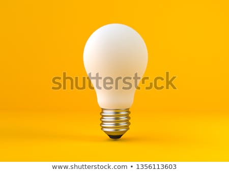 Foto stock: Light Bulb With Yellow Flower