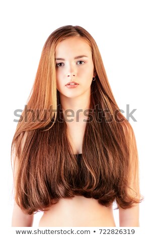 Stock fotó: Silky Brown Hair