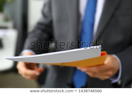 Stockfoto: Secretary Sends Important Documents