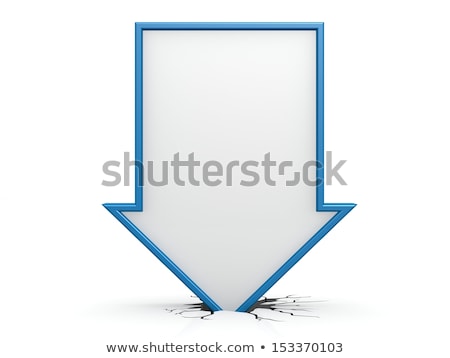 [[stock_photo]]: Blue Straight Arrow Down