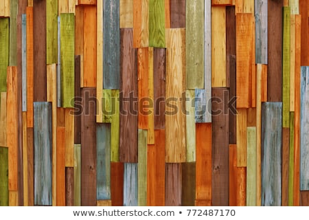 Stok fotoğraf: Vintage Dark Wooden Background Beige And Dark Blue Old Board