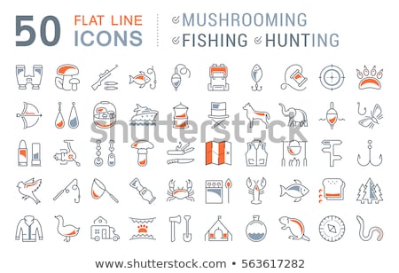 Stock fotó: Fishing Icon Set