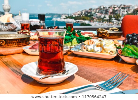 ストックフォト: Flat Lay Of Turkish Tea