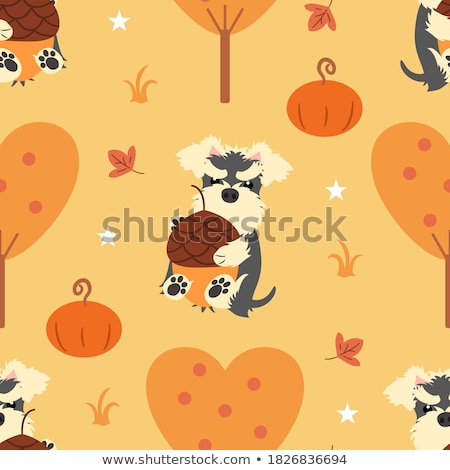 [[stock_photo]]: Cartoon Cute Doodles Hand Drawn Halloween Seamless Pattern