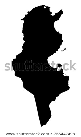 Foto stock: Map Of Tunisia