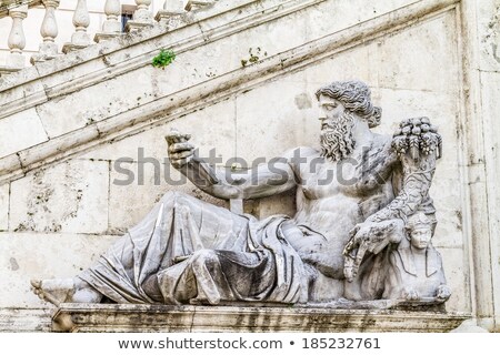 ストックフォト: Rome The Great Beauty River God Statue On The Capitol Hill