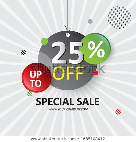 Stock photo: Get 25 Percent Green Vector Icon Design