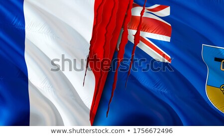 Сток-фото: France And Montserrat Flags