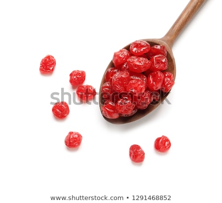 Stockfoto: Dried Cherries On Spoon