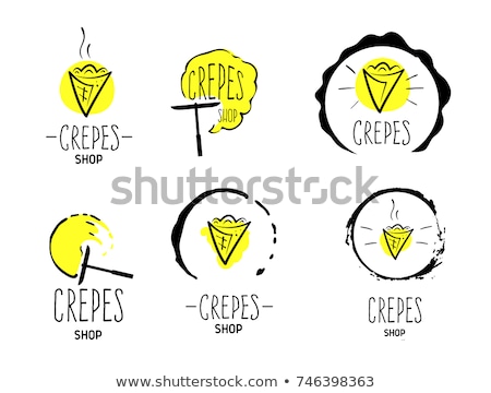 Foto stock: Crepe Logo Design