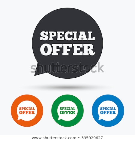 Foto stock: Special Offer Vector Icon Button Design