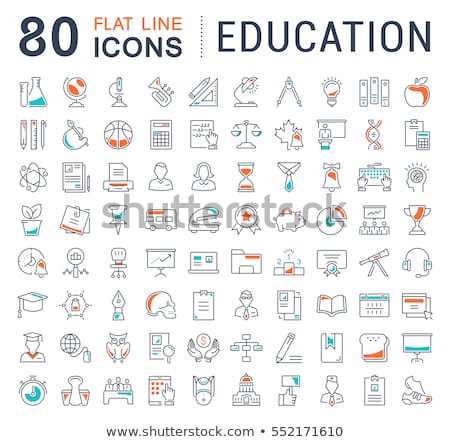 Stock photo: Museum Flat Icons Set