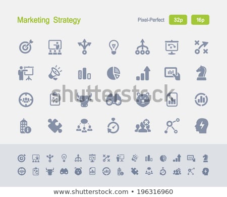 Share Related Vector Glyph Icon Foto d'archivio © Micromaniac