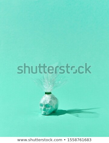 Stok fotoğraf: Skull In The Plaster Wrap With Shadows