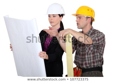 ストックフォト: Architect And Foreman Having Debate