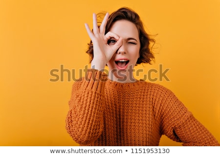 Stock fotó: Woman And Orange