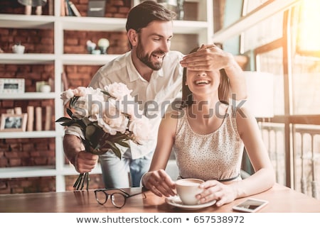 Stock photo: Couple In Love In Cafe