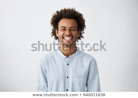 Stock fotó: African Man Head Isolated On White Background