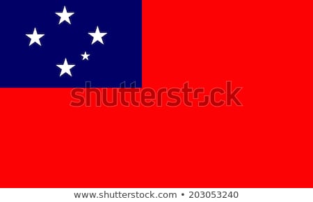 Stockfoto: Samoa Flag Vector Illustration