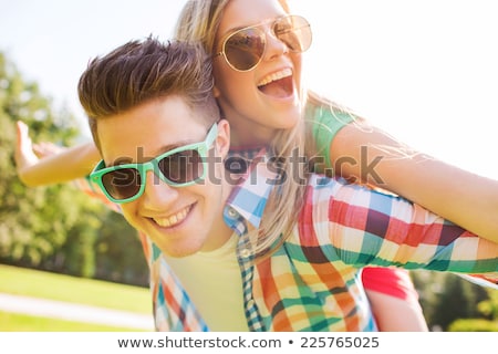 Stock photo: Young Person Leisurely In A Park