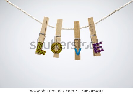 Foto stock: Clothespin Letter O