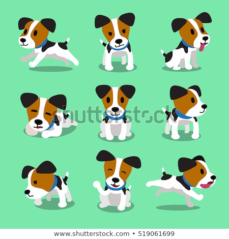 ストックフォト: Spotted Dog Or Puppy Cartoon Character