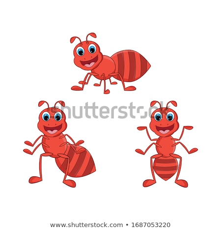 Stockfoto: Ant In Note Template