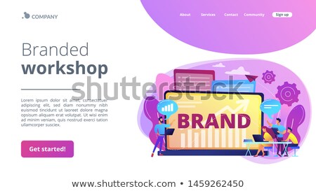 Stockfoto: Branded Workshop Concept Landing Page