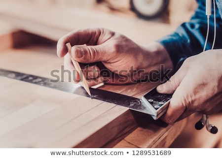 Foto stock: Carpenter With An Apprentice