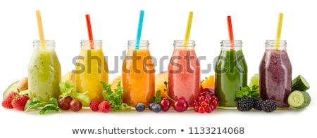 Foto stock: Assortment Of Smoothies