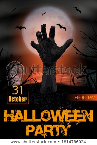 [[stock_photo]]: Vector Zombie Hand Rising From The Grave