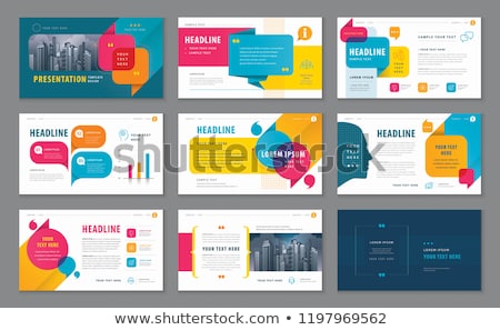 Foto stock: Set Of Flyer Design Infographic Layout Brochure Designs