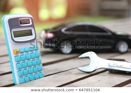 Zdjęcia stock: Car And Calculator On Money Background