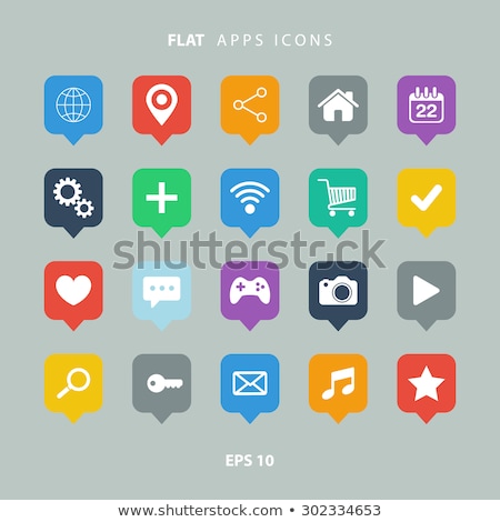 Foto d'archivio: Multimedia Web Internet Square Vector Yellow Icon Design Set