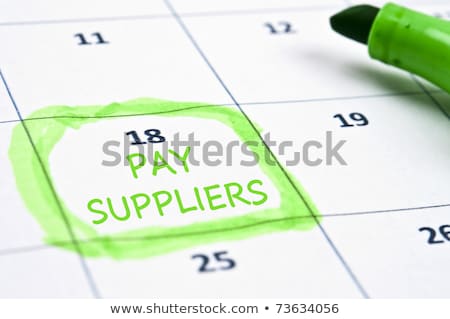 Foto stock: Pay Suppliers Mark