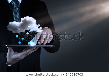 Stock fotó: Cloud Computing Sketch Icon