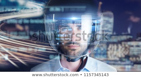 [[stock_photo]]: Woman Riding Motorcycle At Night