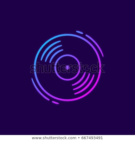 Stock photo: Turntable Flat Icon