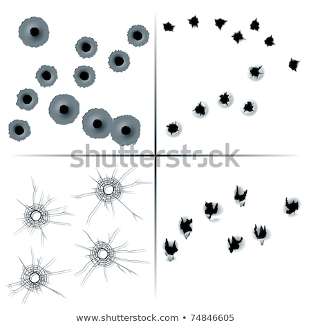 Set Of Bullet Holes Foto stock © fixer00