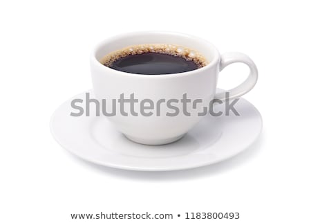 Foto stock: Lose · Up · De · Café · Preto · Em · Copo · Branco