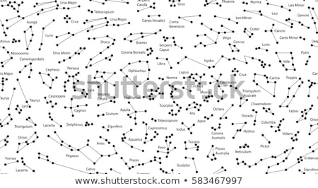 Сток-фото: Seamless Pattern With Planets And Stars In Space Title